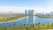 Hồ điều hòa rộng 15ha khu B đã được hoàn thiện