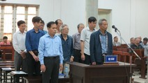 Các bị cáo tại tòa