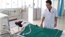 Chị Huê đang điều trị tại BVĐK tỉnh Kon Tum.