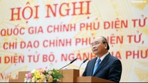 Thủ tướng Nguyễn Xuân Phúc phát biểu tại hội nghị.