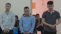 Các bị cáo tại tòa.