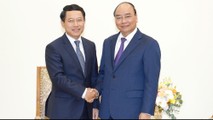 Thủ tướng Nguyễn Xuân Phúc đã tiếp Bộ trưởng Ngoại giao Lào Saleumxay Kommasith.
