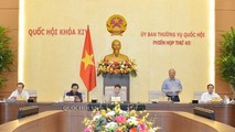 Phó Chủ tịch Quốc hội Uông Chu Lưu điều hành nội dung thảo luận.