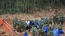 Hiện trường đoàn công tác gặp nạn.
