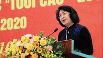 Phó Chủ tịch nước Đặng Thị Ngọc Thịnh phát biểu tại Hội nghị.