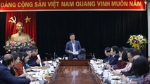 Trưởng Ban Tuyên giáo Trung ương Võ Văn Thưởng chủ trì cuộc họp.