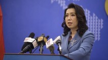 Người phát ngôn Bộ Ngoại giao Lê Thị Thu Hằng tại buổi họp báo chiều 11/3.