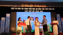 Đề tài “Sản xuất giấy từ bã mía có chức năng chống thấm” của Duyên và Thúy đã giành giải nhất Cuộc thi sáng tạo Thanh thiếu niên, Nhi đồng tỉnh năm 2019