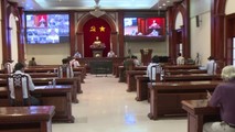 Điểm cầu UBND tỉnh Tiền Giang tại Hội nghị trực tuyến để triển khai Chỉ thị số 16/CT-TTg của Thủ tướng Chính phủ. Ảnh: THTG