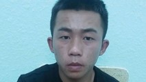 Đối tượng Lê Đức Anh Tuấn tại cơ quan điều tra.