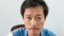 Đối tượng Võ Thành Danh tại cơ quan điều tra.