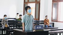 Bị cáo Ngô Công Trứ tại phiên tòa xét xử. Ảnh: Văn Tài.
