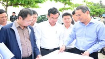 Bí thư Thành ủy Đà Nẵng đi kiểm tra Dự án Nam Ô
