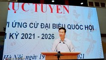 Thường trực Ban Bí thư Võ Văn Thưởng trình bày Chương trình hành động tại Hội nghị trực tuyến vận động bầu cử của người ứng cử Đại biểu Quốc hội khóa XV.