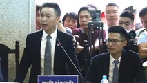 Luật sư Thanh phát biểu tại tòa.