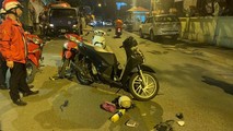 Hiện trường vụ tai nạn.