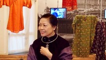 Áo dài luôn là trang phục được GS.TS Thái Kim Lan ưu tiên lựa chọn trong các buổi làm việc, nói chuyện về Văn hóa dân tộc.