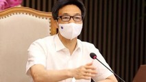 Chiều 16/5, Phó Thủ tướng Chính phủ Vũ Đức Đam, Trưởng Ban Chỉ đạo Quốc gia phòng, chống dịch Covid-19 chủ trì cuộc họp trực tuyến với tỉnh Bắc Ninh và tỉnh Bắc Giang về việc triển khai các biện pháp cấp bách phòng, chống dịch Covid-19 (ảnh TTXVV)