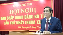Đồng chí Bùi Minh Châu tái đắc cử Bí thư Tỉnh uỷ Phú Thọ khoá XIX.