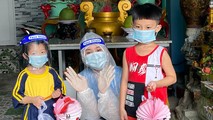 Trung thu đặc biệt của các em nhỏ trong khu cách ly.