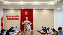 Chủ tịch UBND tỉnh Quảng Ninh chủ trì cuộc họp.