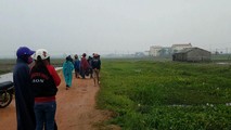 Cánh đồng nơi phát hiện bé trai tử vong.