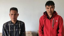 Đối tượng Ngô Văn Phú (trái) và Đinh Văn Thọ. Ảnh: CAQB
