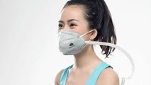 Mẫu khẩu trang tĩnh điện chống virus được giới thiệu ưu việt hơn khẩu trang N95. Ảnh: ĐH Tổng hợp Điện tử Tây An