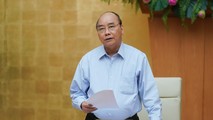 Thủ tướng Nguyễn Xuân Phúc phát biểu tại cuộc họp. Ảnh: VGP/Quang Hiếu