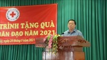 Bí thư Trung ương Đảng, Trưởng Ban Tuyên giáo Trung ương Nguyễn Trọng Nghĩa phát biểu tại buổi lễ - Ảnh: TTXVN