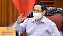 Thủ tướng Chính phủ Phạm Minh Chính phát biểu chỉ đạo tại buổi làm việc. - Ảnh: VGP/Nhật Bắc