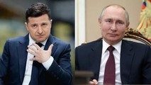 Tổng thống Ukraine Volodymyr Zelenskiy và Tổng thống Vladimir Putin. Ảnh: Reuters