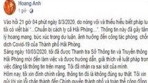 Chủ tài khoản đính chính thông tin trên mạng xã hội