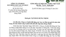 Công ty Vạn An Phát gửi lời xin lỗi Tập đoàn Hưng Thịnh
