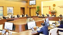 Phiên họp thứ 52 của Ủy ban Thường vụ Quốc hội. (Ảnh: Trọng Đức/TTXVN)