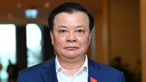 Bí thư Thành ủy Hà Nội, Bộ trưởng Tài chính Đinh Tiến Dũng. Ảnh: Giang Huy.