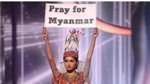 Hoa hậu Hoàn vũ Myanmar gửi thông điệp về khủng hoảng chính trị ở “đấu trường” nhan sắc