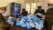 Khẩu trang y tế bị thu giữ trong đợt cao điểm xử lý giám sát thị trường các mặt hàng phòng dịch Covid -19