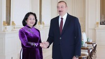 Phó Chủ tịch nước Đặng Thị Ngọc Thịnh hội kiến Tổng thống Azerbaijan Ilham Aliyev.