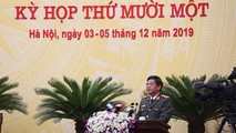 Tướng Đoàn Duy Khương trả lời tại phiên chất vấn.