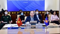 Thứ trưởng Nguyễn Quốc Dũng dự Hội nghị trực tuyến liên ngành giữa các quan chức cao cấp ASEAN-Mỹ nhằm thúc đẩy phối hợp và hợp tác giữa Mỹ và ASEAN trong ứng phó với dịch bệnh Covid-19 ngày 1/4.
