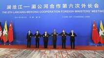 Các bộ trưởng tại Hội nghị Bộ trưởng Ngoại giao hợp tác Mê Công - Lan Thương lần thứ 6.