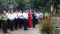 Lễ dâng hương trước đêm khai mạc Năm du lịch Quốc gia 2021