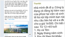 Thông tin được chia sẻ trên mạng xã hội.