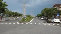 Đường Ngô Quyền, thị trấn Diên Sanh, nơi ông Dũng nhận tiền và bị bắt.