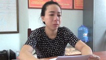 Bi can Trần Thị Oanh tại cơ quan Công an.