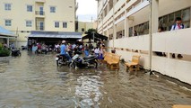 Triều cường gây ngập nặng tại Bạc Liêu