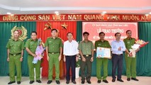 Khen thưởng Ban Chuyên án điều tra, khám phá các vụ trộm cắp tài sản tại các dự án Điện gió