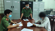 Công an làm việc với chủ tài khoản "Trọng Hiệp 7679"