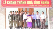 Công an tỉnh Thừa Thiên Huế tổ chức lễ khánh thành bàn giao nhà tình nghĩa.